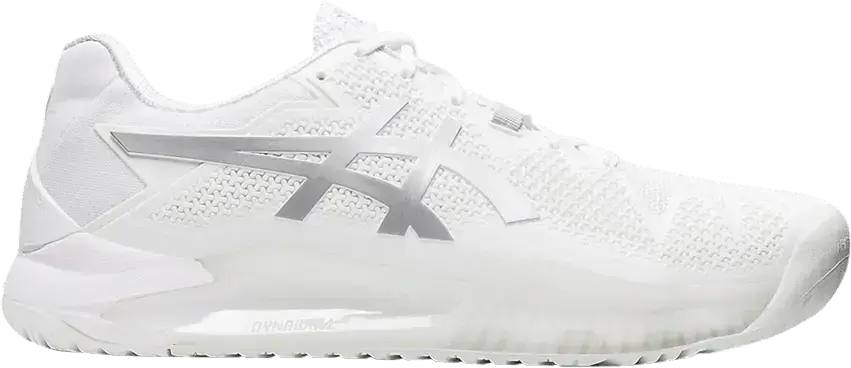  Asics Gel Resolution 8 &#039;White Pure Silver&#039;