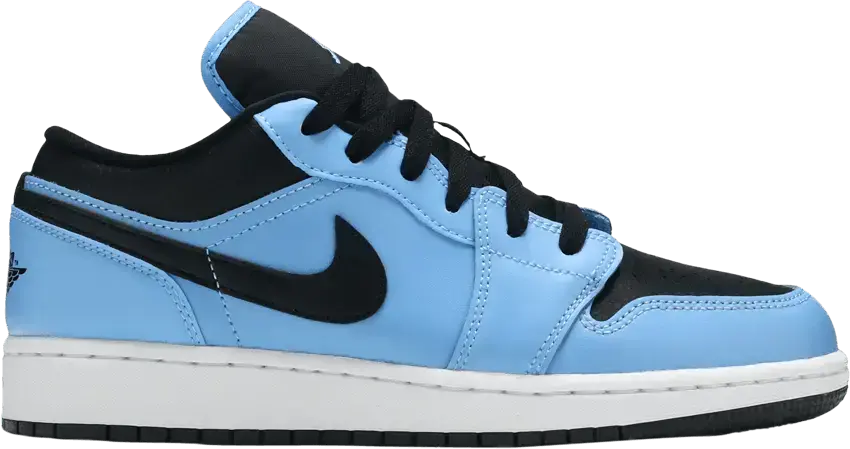  Jordan 1 Low University Blue Black (GS)