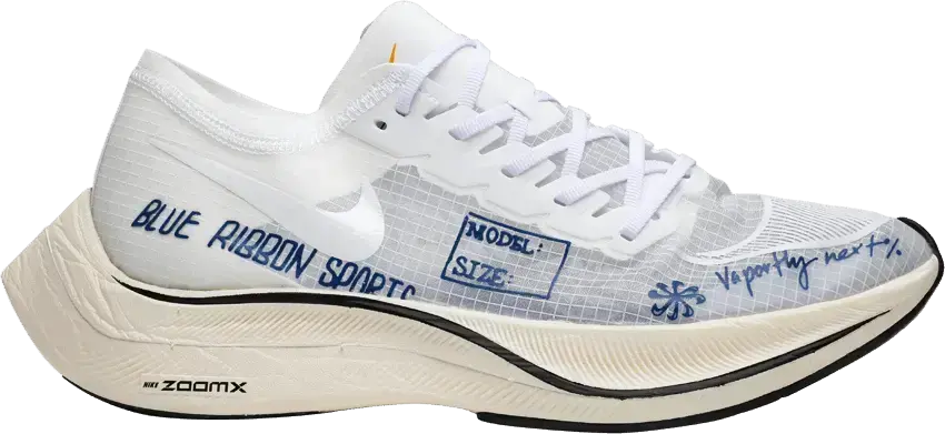  Nike ZoomX Vaporfly Next% Blue Ribbon Sports White