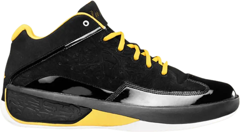 Jordan 2 Smooth &#039;Black Varsity Maize&#039;