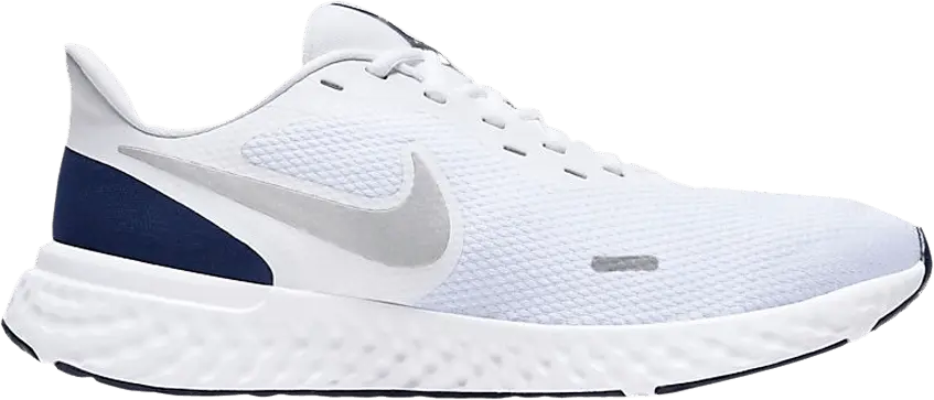  Nike Revolution 5 White Midnight Navy