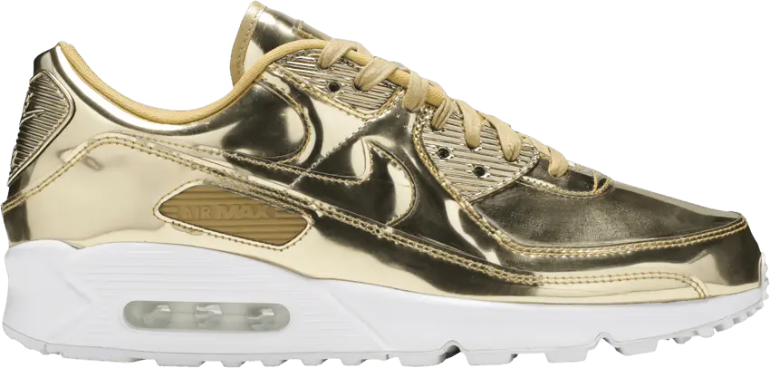  Nike Air Max 90 Metallic Gold (2020) (Women&#039;s)