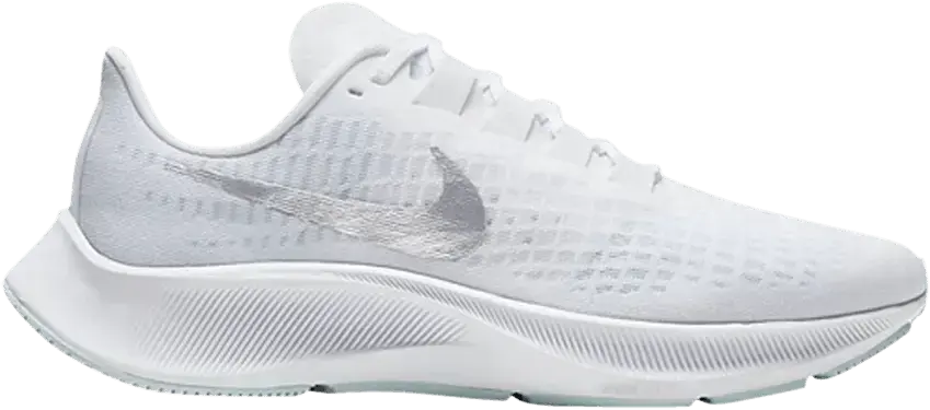  Nike Wmns Air Zoom Pegasus 37 &#039;White Metallic Silver&#039;
