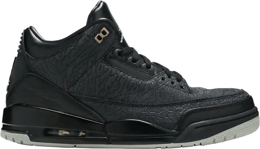  Jordan 3 Retro Black Flip