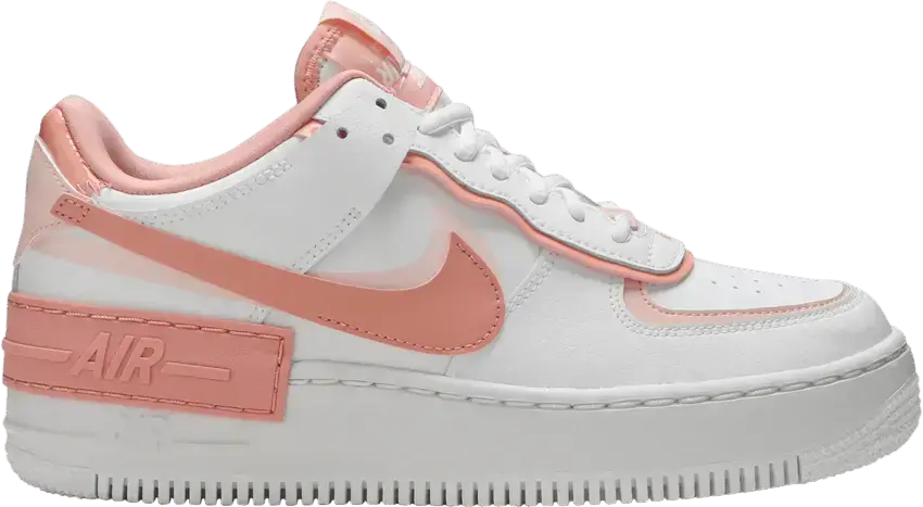  Nike Air Force 1 Low Shadow White Coral Pink (Women&#039;s)