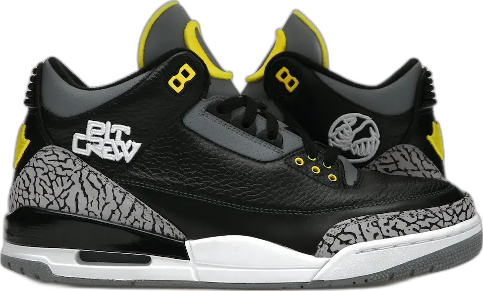  Jordan 3 Retro Oregon Ducks Pit Crew Black