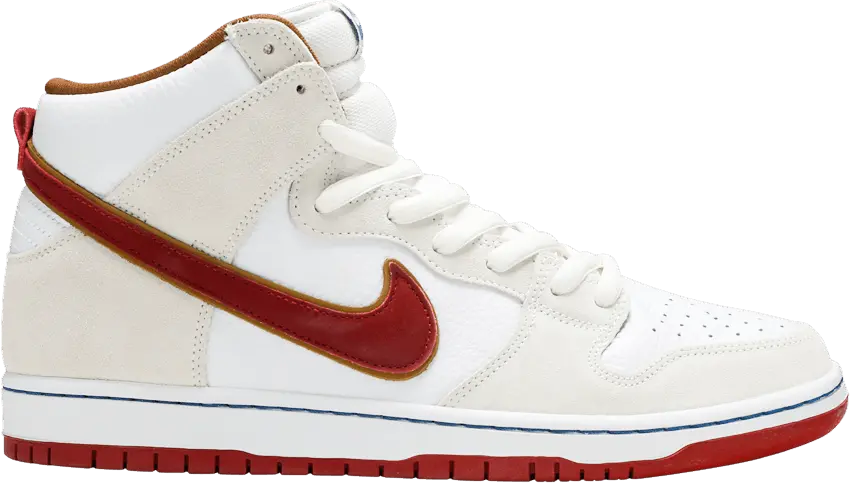  Nike SB Dunk High Sail Bright Crimson