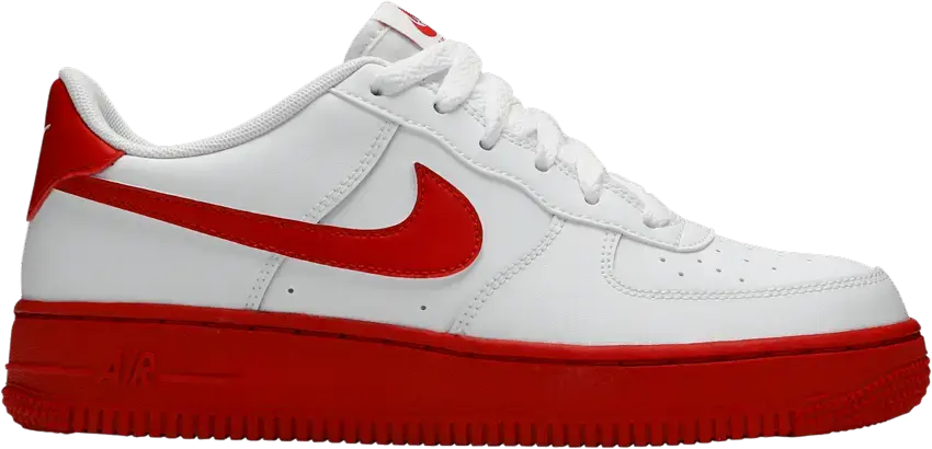  Nike Air Force 1 Low White Red Midsole (GS)