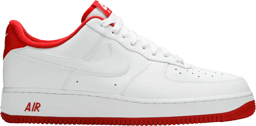  Nike Air Force 1 Low White University Red