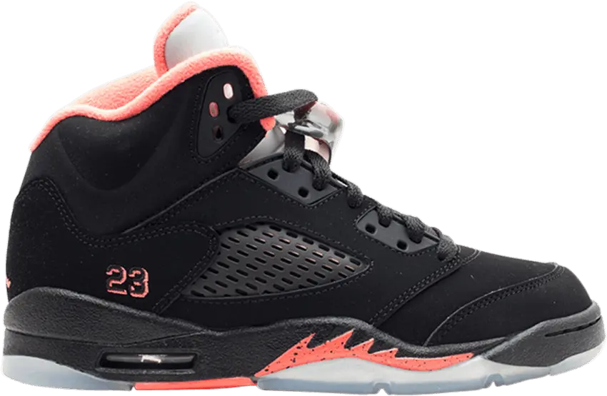  Jordan 5 Retro Black Alarming (GS)