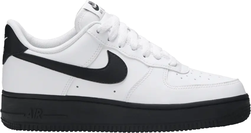  Nike Air Force 1 Low White Black Midsole