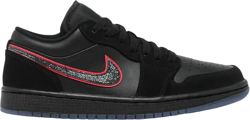  Jordan 1 Low Black Red Orbit