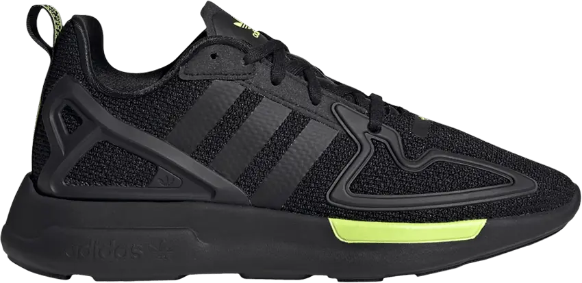  Adidas ZX 2K Flux J &#039;Black Solar Yellow&#039;
