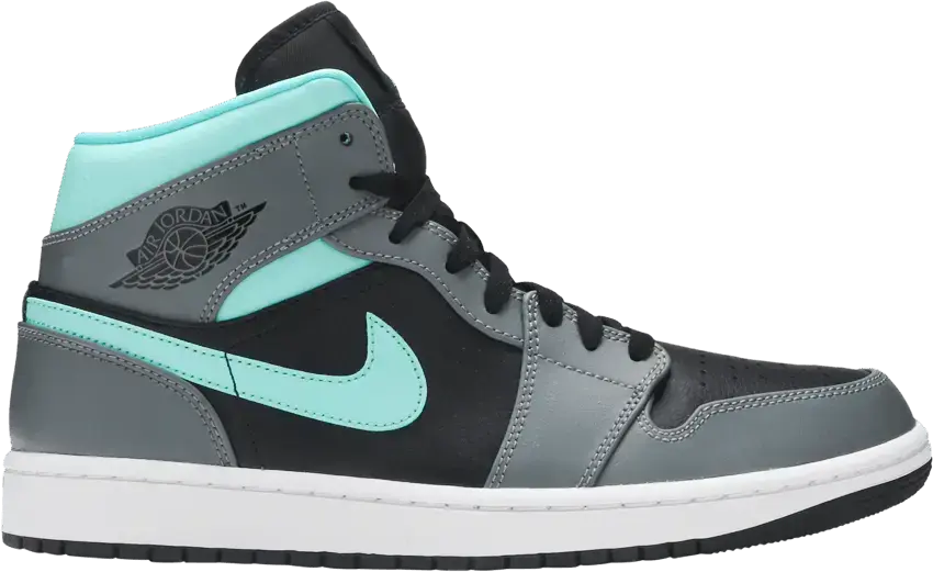  Jordan 1 Mid Grey Aqua