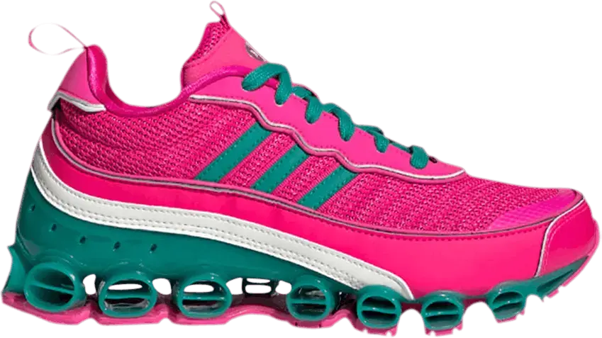  Adidas Wmns Microbounce T1 &#039;Shock Pink Green&#039;