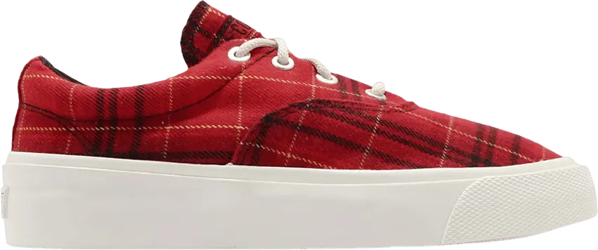  Converse Skid Grip Low &#039;Twisted Plaid - Haute Red&#039;