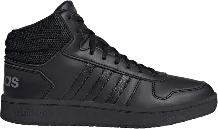  Adidas Wmns Hoops 2.0 Mid &#039;Core Black Grey&#039;