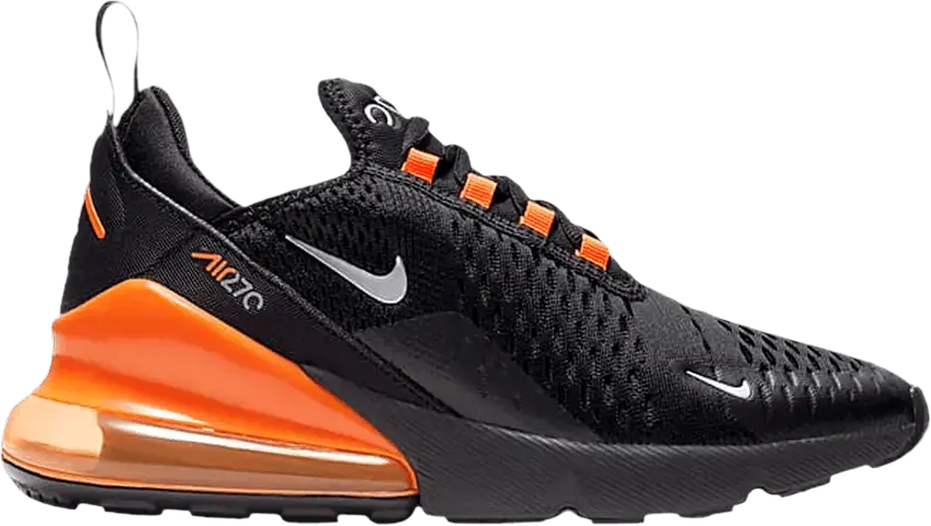  Nike Air Max 270 GS &#039;Black Total Orange&#039;