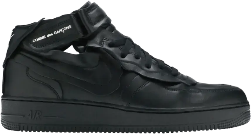  Nike Air Force 1 Mid Comme des Garcons Black