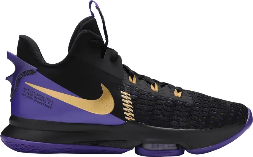 Nike LeBron Witness 5 Fierce Purple Metallic Gold