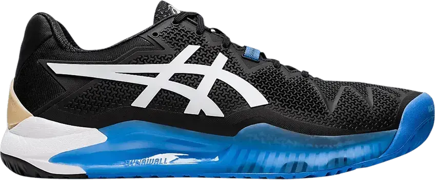  Asics Gel Resolution 8 &#039;Black Blue&#039;