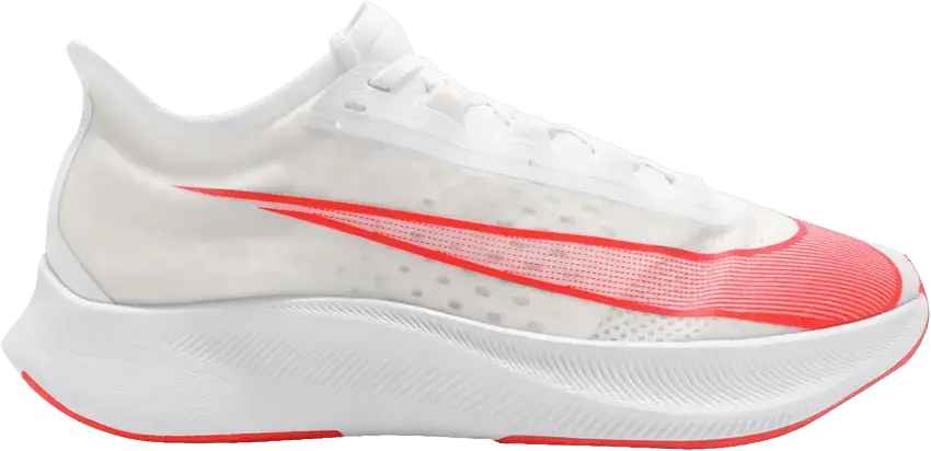 Nike Zoom Fly 3 White Laser Crimson