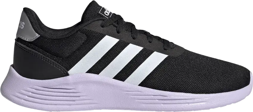  Adidas adidas Lite Racer 2.0 Core Black Purple Tint (GS)