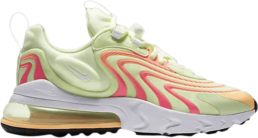  Nike Air Max 270 React Eng Barely Volt Pink Glow (Women&#039;s)