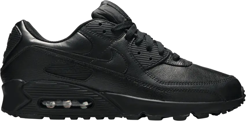  Nike Air Max 90 Leather Triple Black (2020)