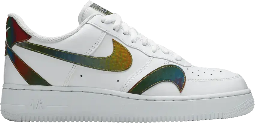  Nike Air Force 1 Low Misplaced Swooshes White Multi