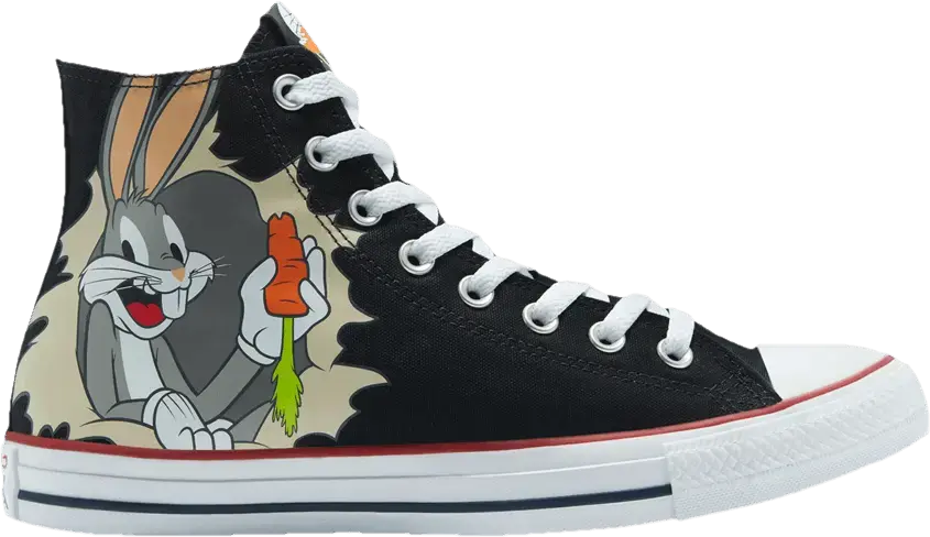  Converse Chuck Taylor All-Star Hi Bugs Bunny 80th Anniversary Black