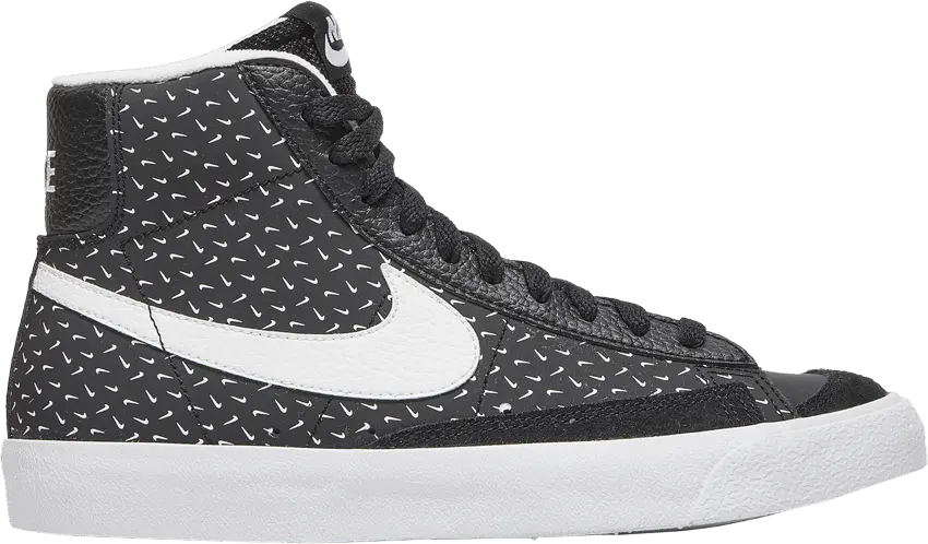  Nike Blazer Mid &#039;77 Polka Swoosh Black White White (GS)