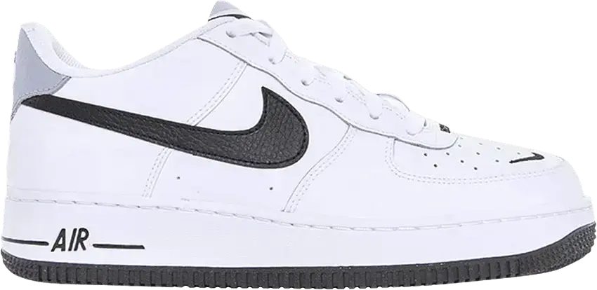  Nike Air Force 1 Low &#039;07 LV8 White Black Mini Swoosh (GS)