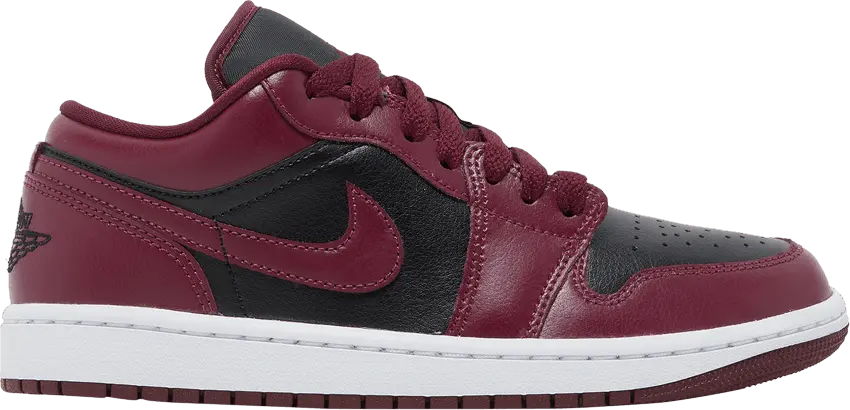  Jordan 1 Low Black Dark Beetroot (Women&#039;s)