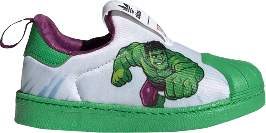  Adidas Marvel x Superstar 360 Infant &#039;Hulk&#039;