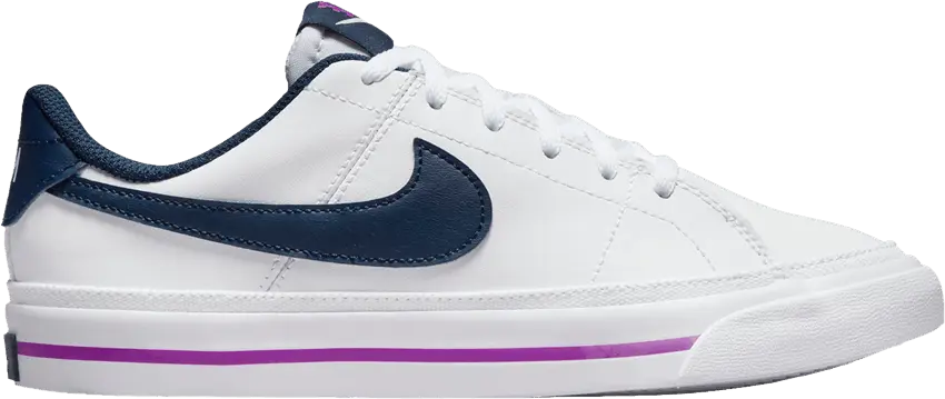  Nike Court Legacy GS &#039;White Midnight Navy&#039;