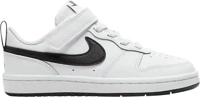  Nike Court Borough Low 2 White Black (PS)