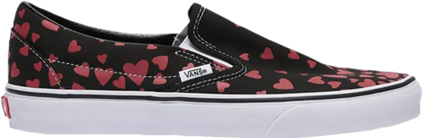  Vans Classic Slip-On &#039;Valentine&#039;s Hearts&#039;