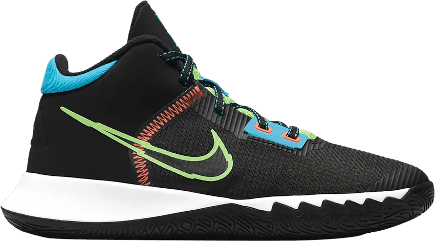  Nike Kyrie Flytrap 4 GS &#039;Black Lime Glow&#039;