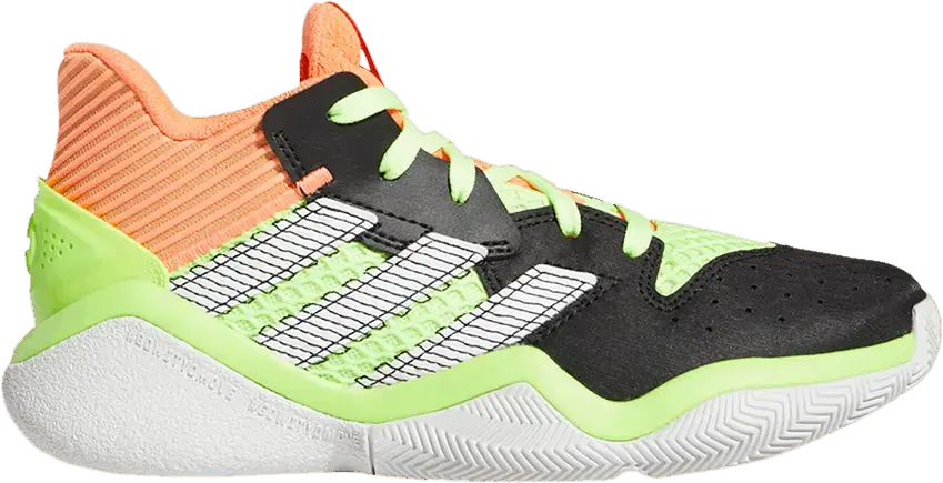  Adidas adidas Harden Stepback Signal Coral Dash Grey (GS)