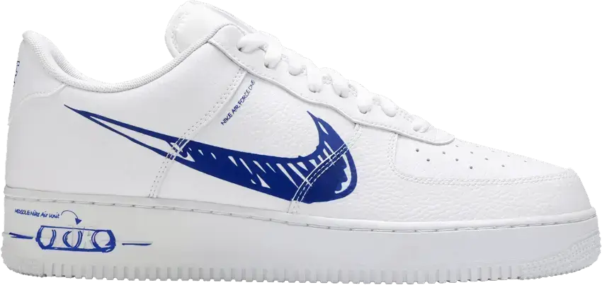  Nike Air Force 1 Low Sketch White Royal