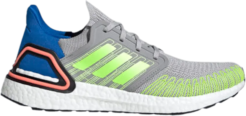  Adidas UltraBoost 20 &#039;Grey Signal Green&#039;