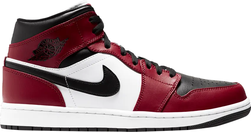  Jordan 1 Mid Chicago Toe