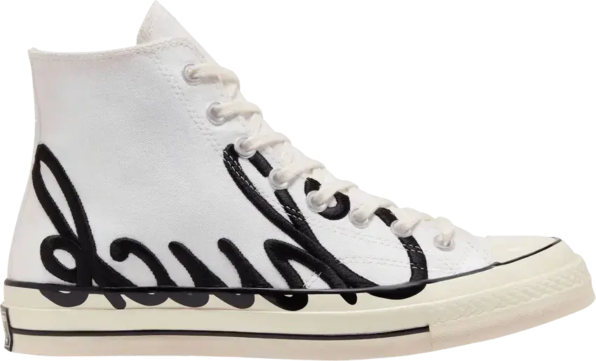  Converse Chuck Taylor All-Star 70 Hi Scripted Signature White