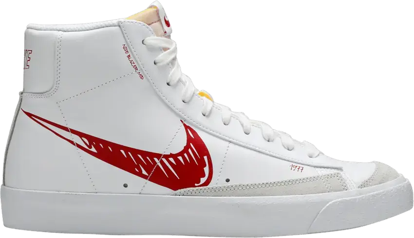  Nike Blazer Mid 77 Sketch White Red