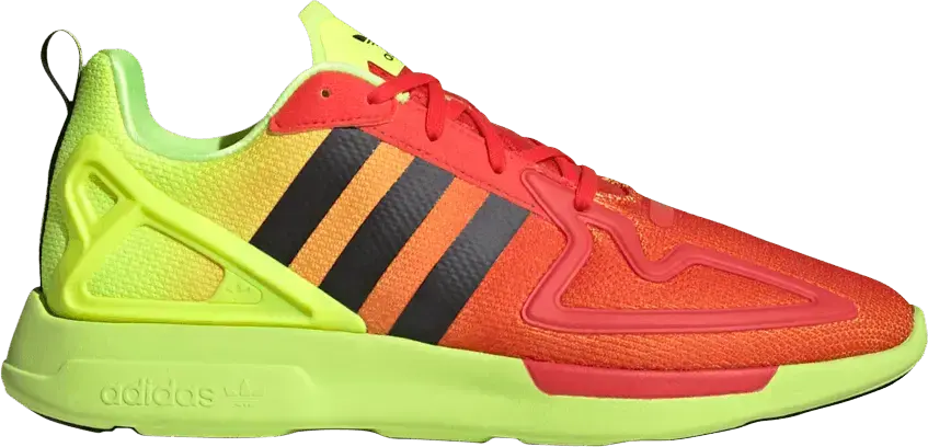  Adidas ZX 2K Flux &#039;Solar Yellow Hi-Res Red&#039;