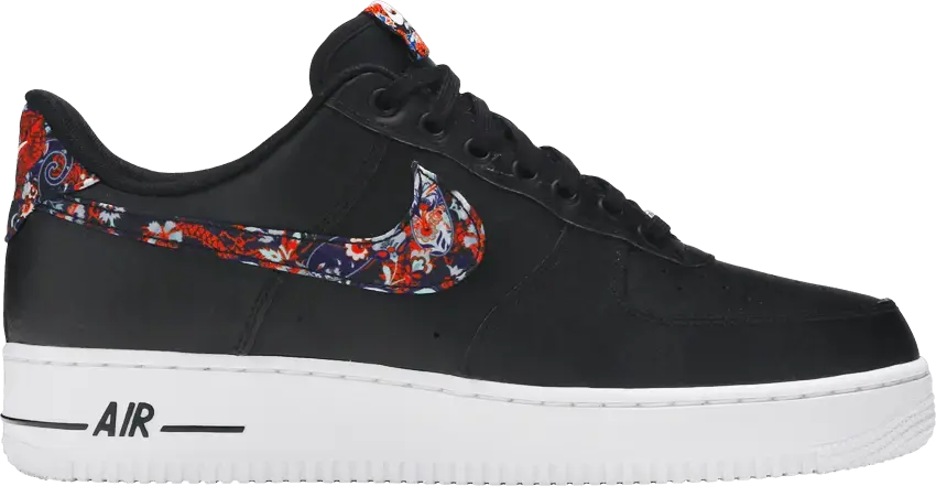  Nike Air Force 1 Low Black Floral
