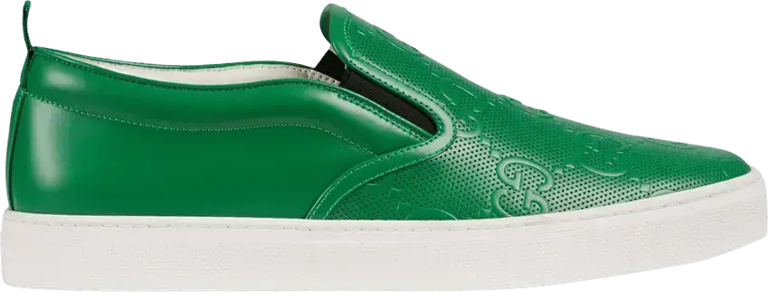  Gucci Slip-On &#039;GG Embossed - Green&#039;