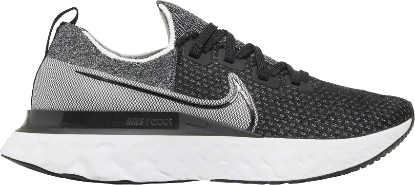  Nike React Infinity Run Flyknit Black White (Women&#039;s)