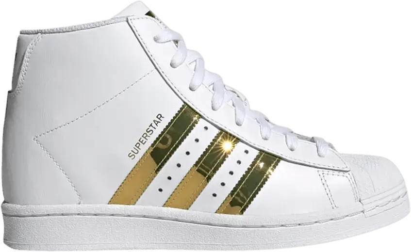  Adidas Wmns Superstar Up &#039;White Gold Metallic&#039;